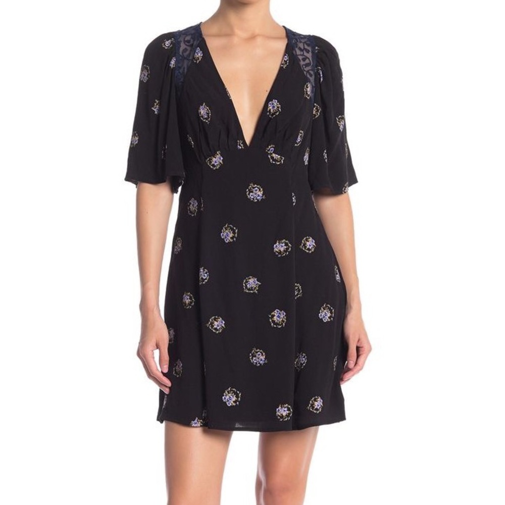 Free People Mockingbird Mini Dress, Size 4